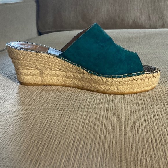 Vidorreta Turquoise Blue Suede Espradrille Wedges - Size EU 40/US 9 - Worn once - Picture 8 of 11